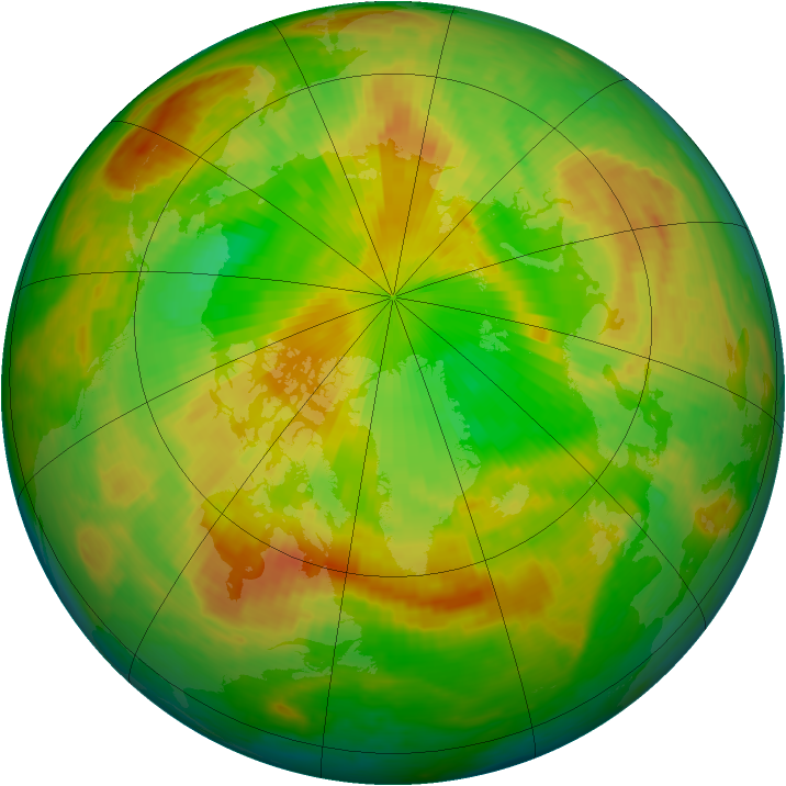 Arctic ozone map for 24 May 2002